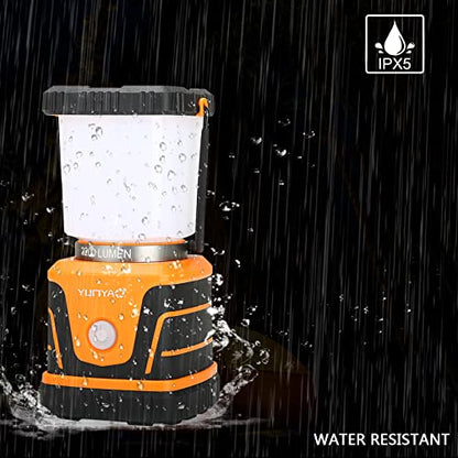 Camping Lantern Rechargeable 2200LM, LED Flashlight Lanterns for Power Outages, Emergency,Camping,Hurricane, Lanterns with IPX5 Waterproof,4 Light Modes,4400mAh Power Bank