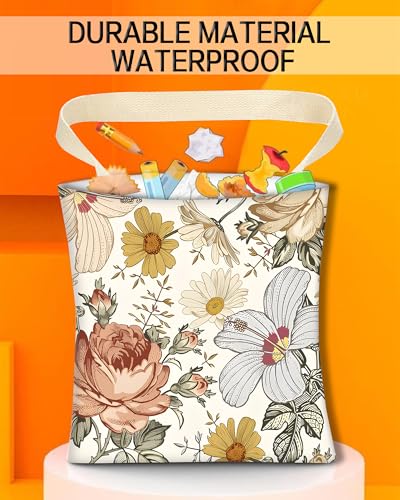 Car Trash Can, Durable Hanging Car Trash Garbage Bag, Cute Automotive Garbage Cans Organizer, Retro White Flowers - color: Retro White Flowers