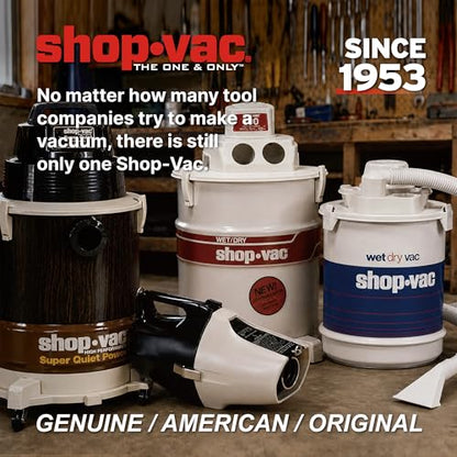 Shop-Vac Cordless 3-in-1 Wet/Dry Vacuum with Detachable Blower, 2 Gallon 20V Shop Vacuum for Car, Garage, Workshop & Jobsite, Charger Included, 5430082