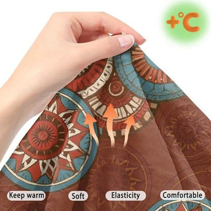 Boho Mandala Print 2 Pcs RV Dinette Cushion Covers Scratch-Resistant Camper Cushion Slipcover Fuzzy Sofa Furniture Protector Include 1 Backrest Covers and 1 Bench Covers - color: Boho Mandala