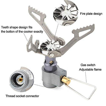 BRS Outdoor BRS-3000T Ultra-Light Titanium Alloy Miniature Portable Picnic Camping Gas Cooking Stove Portable Ultralight Burner 25gram