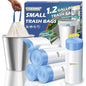 1.2 Gallon Mini Trash Bags Drawstring, Unscented, White, 120 Count | Tear-Free, 4.5 Liter Little Plastic Garbage Bag, Strong Wastebasket Can Liners, Fit 1 - 1.3 Gal, for Home Bathroom Office Car - color: 1.2gal-120