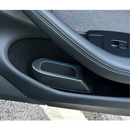 for Tesla Model Y Trash Can Tesla Model 3 Trash Bin for 2018-2024 Tesla Small Car Trash Can for Side Door Model 3 Front Right Door Trash Garbage Bin w/Lid (Tesla Right Side) - color: Tesla Right Side