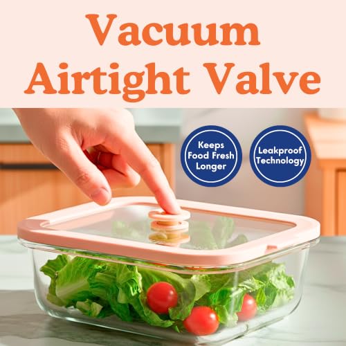 Ziruma Non-Toxic Glass Food Containers with Lids, 4-Pack, 35 oz, Beige | Plastic & BPA free. Glass body, glass lid & platinum silicone seal. Airtight & leakproof. Freezer & microwave safe. - size: 35 Oz