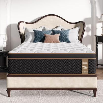 10 Inch King Mattress, King Size Mattress in a Box, Modern New Memory Foam Hybrid Mattresses, Pillow Top Bed Matress with Breathable Comfortable for Sleep, RV Medium Firm for Lumbar ( 1) - size: King 1