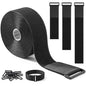 Trilancer 2''x 16Ft Heavy Duty Hook and Loop Straps with 15 Buckles – Adjustable, Cut-to-Length, Reusable Cinch Straps for Securing Cables, Hoses, Pipes, and More - size: 2'' x16Ft