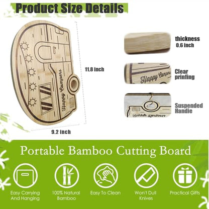 Rv Camper Cutting Board, Unique Cutting Boards for Kitchen, Practical Charcuterie Boards Rv Holiday Gifts, Wood Camping Gifts for Women, Small Camper Kitchen Essentials for Rv Camper Lovers - style: New RV