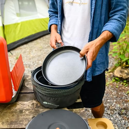 GSI Outdoors Bugaboo Base Camper, High-Efficiency Cookset – Ceramic Non-Stick Coated - size: Large