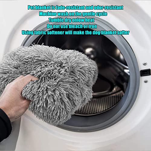 Pet Dog Bed Blankets, Fluffy Fleece Dog Throw Blankets Sleep Mat,Soft Puppy Blankets Cat Kitten, S M L XL,Fuzzy Reversible Sherpa Blanket for Bed, Couch, Sofa, Travel,Washable & Lightweight - color: Grey, size: 30 INCH X20 INCH