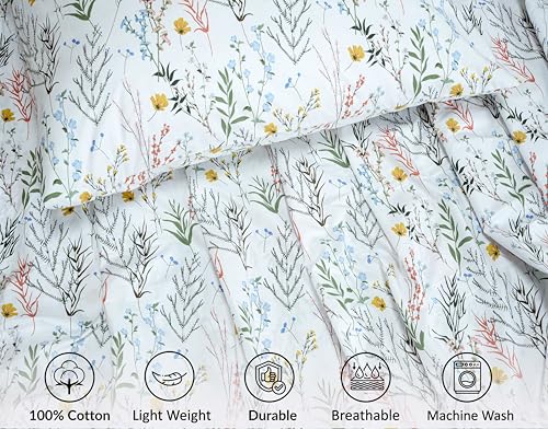 RUVANTI 100% Cotton Percale Sheets Twin XL Size, Aroma | Crisp Cooling, Deep Pocket 16", Soft Breathable & Durable, Hotel-Style, 3 Piece Set - color: Aroma, size: Twin XL