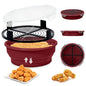 FJNATINH Collapsible Batter Bowl - Mess Free Better Breader Shaker Bowl with Lid Breading Shaker Container - Great for Fried Fish, Fried Chicken, Onion Rings, Wings & More,No Leak,Easy to Store,Red - color: Red