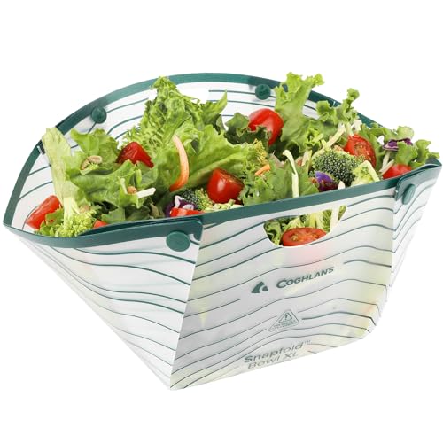 Coghlan's Snapfold XL Collapsible Bowl – BPA-Free, Heat-Resistant Camping Food Prep Bowl with Measurement Scale – Lightweight & Leakproof for Backpacking, Hiking, Outdoor Cooking