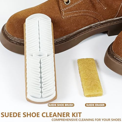 2Pcs Suede Shoe Brush and Eraser Suede Nubuck Cleaning Brush for Shoes - style: 2Pcs Kit