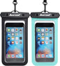 Hiearcool Waterproof Phone Pouch, IPX8 Waterproof Phone Case for iPhone 17/16/15/14 Pro Max, Cell Phone Dry Bag for Beach & Cruise Essentials, Touch Screen, Lanyard Included, 2 Pack (Fits Up to 8.9”) - color: 1 Black & 1 Green