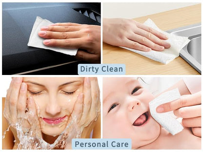 Classycoo Compressed Towel 100 PCS Tablets - Thick, Individually Wrapped Portable Disposable Face Towel Cotton Coin Cloth for Travel, Camping, Hiking, Beauty, Cloths(Soft, Odorless, 9.64 x 7 IN) - size: 1 Count (Pack of 100), style: Large+ Thickened(Rose