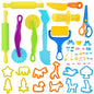 LCY WEDSHI Dough Tool Set, 47 Pcs Dough Tools Sets for Kids Ages 4-8, Dough Accessories Includes Animal Molds, Cutters Roller, Rolling Pins, Safety Scissors, Plastic Knife - style: 47 PCS