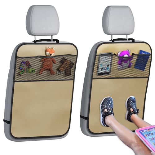 lebogner Back Seat Kick Mats (Beige) - color: beige