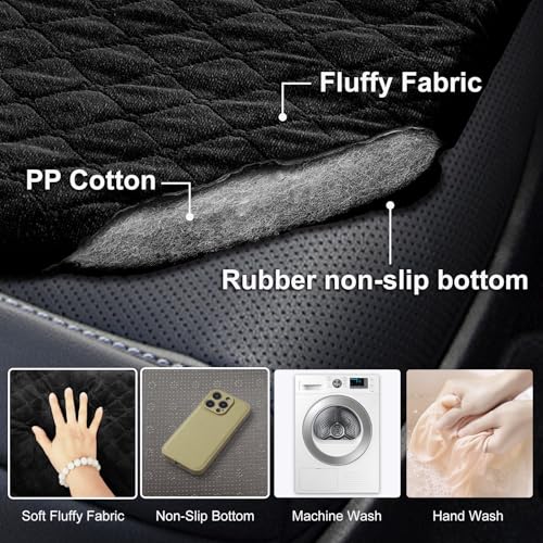 Car Backseat Dog Mat, Comfortable Non-Slip Cushion Suitable for Travel Dog Bed and Pet Home Sofa Blanket, Custom Mat for Car Backseat Extender and Seat Cover (Black 51.2 x 23.6in) - color: Black