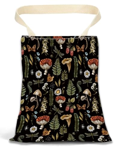 Hanging Car Trash Can Bag - Boho Brown Mushroom Design, Back Seat Organizer for Travel, Camping, Vehicle Accessories - color: Cute Boho Mushroom