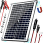 POWOXI Solar Panel Kit 12V 20W Magnetic + MPPT Charge Controller Waterproof Solar Battery Charger Maintainer Solar Trickle Charger Alligator Clip for Car Boat RV Motorcycle Marine, etc. - size: Magnetic-20W