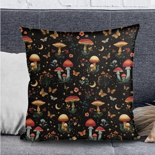 Butterfly Mushroom Print RV Dinette Cushion Covers 3 Pieces Scratch-Resistant Camper Seat Covers with Pillowcase, Dinette Booth RV Couch Cover Loveseat Sofa Chair Cover - color: Butterfly Mushroom