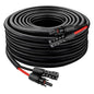 XRDS -RF Solar Cable 20FT, 8AWG Solar Extension Cable with Male & Female Solar Connectors, Flame-Retardant Protective Sleeving Solar Panel Cable, Weatherproof PV Wire for Solar Panel Connection - size: 8AWG 20FT