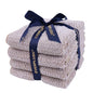 Everplush 4-Piece Premium Hand Towel Sets: Super-Soft, Highly Absorbent & Quick Drying Bathroom Towels – Versatile for Hotel, Bathroom, Shower, Spa, 16x30 Inches(Brown, 16" x 30") - color: Brown