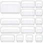 Manalete Drawer Organizers Set of 15, 4 Sizes Clear Plastic Drawer Organizers and Storage Bins for Kitchen, Bathroom, Office, Dresser Desk Drawer Organizer Tray for Jewelry, Makeup, Junk, Gadgets - size: 15Pack(0-0-1-2-5-7)