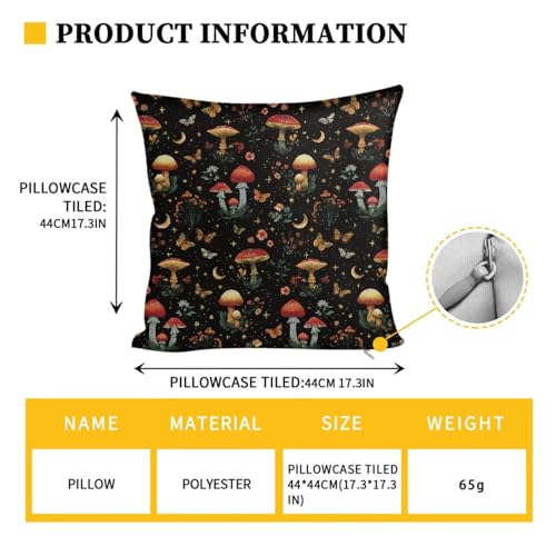 Butterfly Mushroom Print RV Dinette Cushion Covers 3 Pieces Scratch-Resistant Camper Seat Covers with Pillowcase, Dinette Booth RV Couch Cover Loveseat Sofa Chair Cover - color: Butterfly Mushroom