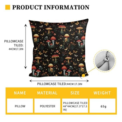 Butterfly Mushroom Print RV Dinette Cushion Covers 3 Pieces Scratch-Resistant Camper Seat Covers with Pillowcase, Dinette Booth RV Couch Cover Loveseat Sofa Chair Cover - color: Butterfly Mushroom