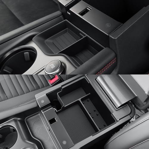 CDEFG 2Pcs for 2026 Ford Explorer Center Console Organizer for 2025 2026 Explorer (Active/ST-Line/Tremor/Platinum/ST) Accessories Middle Console Tray & Front Armrest Storage Box - color: 2-Pack for 2026 Explorer