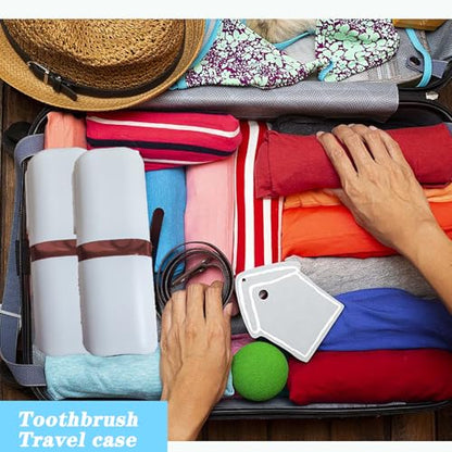 Travel Soap Case and Toothbrush Travel Case Portable Soap Holder Toothbrush Holder with Cover Leakproof Soap Container for Trip Bathroom Camping Gym Outdoor (red) - color: Red