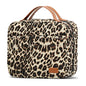 Bosidu Hanging Travel Toiletry Bag,Large Capacity Cosmetic Travel Toiletry Organizer for Women with 4 Compartments & 1 Sturdy Hook,Perfect for Travel/Daily Use/Christmas - color: Z-Leopard Print