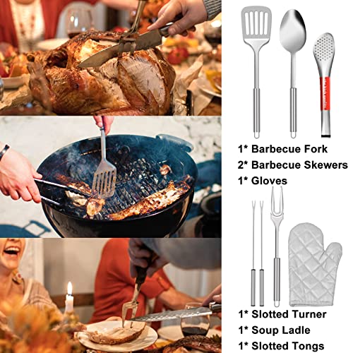 35-Piece Camping Kitchen Utensil Set – Portable Outdoor Cooking Utensils for Camping, RV, Backpacking & BBQ | Complete Camp Kitchen Gear Set with Carry Bag, Grilling Tools & Cooking Accessories - style: Black-35