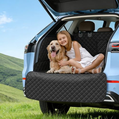 SUV Cargo Liner for Dogs, Waterproof Pet Cargo Cover with Bumper Flap Protector, Scrachproof Non-Slip 600D Oxford Fabric, Machine Washable - size: Cargo Liner