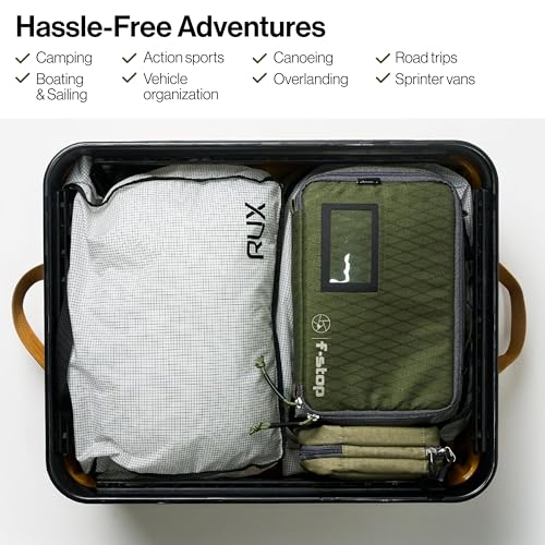RUX 40L Collapsible Gear Box (Bronze) - Modular Adventure Storage Solution For Camping Storage, Overlanding, Off-road And Van Life - Weatherproof, Durable and Multifunctional - color: Black