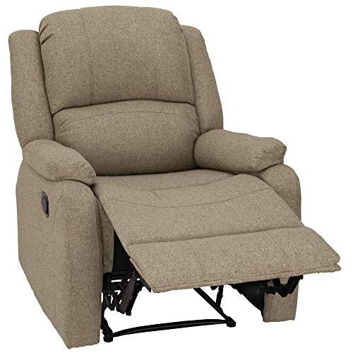 RecPro Charles Collection | 30" Zero Wall Wall Hugger Recliner | RV Living Room (Slideout) Chair | Cloth (Oatmeal, 1 Chair) - color: Oatmeal, size: 1 Chair