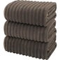 3-Piece Hand Bath Towels 14 X 29.6 Inchs, Quick-Dry Microfiber Washcloths with Hanging Loop, Soft & Absorbent Face Towels for Bathroom Kitchen Gym Travel - color: 3coffee