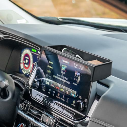 EDBETOS Dashboard Organizer Tray for 2022 2023 2024 2025 Nissan Pathfinder SL/Rock Creek/Platinum Only for 9-inch Touchscreen Display Center Console Dash Tray Extra Storage Tissue Box (NOT Fit S/SV