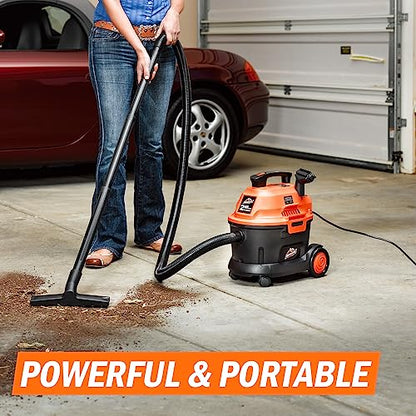 Armor All AA255W Wet/Dry Utility Vac 2.5 Gallon, 2.5-Gallon,120 Volts (AC), Orange/Black - size: 2.5 Gallon-AC