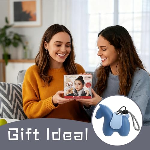 Inflatable Travel Neck Pillow with Adjustable Neck & Chin Support, 2-in-1 Built-in Pump and Storage Bag – Lightweight, Ideal for Airplane, Train, Car, Travel, Office, Home(Blue) - color: Blue