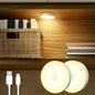 DAZZY DOT Rechargeable Puck Lights 2 Pack, Magnetic Tap Light 1000mAh Battery Powered, Warm Yellow, Dimmable Touch Light Stick on for Closet, Locker, Cabinet, Bedside, Kitchen - color: Warm Yellow