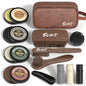 Shoe Shine Kit For Men & Women, 13Pcs Leather Shoe Polish Kit Christmas Gifts with Shoe Polish, Mink Oil, Horsehair Brush for Leather Boot Shoe Care Kit Mens Dad Birthday Gifts Ideas