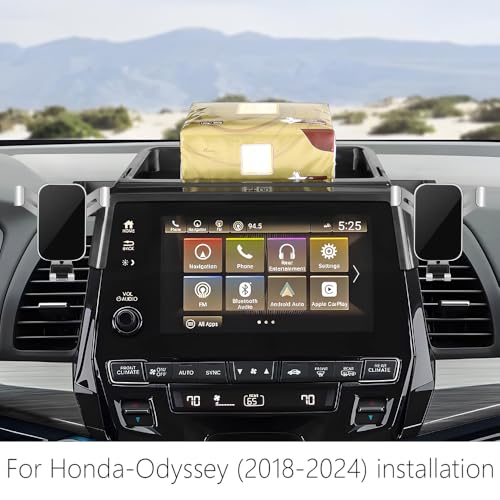 Car Phone Holder Center Console Organizer Tray for Honda Odyssey 2018 2019 2020 2021 2022 2023 2024 [Not for 2025-2026]Auto Interior Accessories Best Cell Phones Mount Dashboard Mobile CellPhone Stand