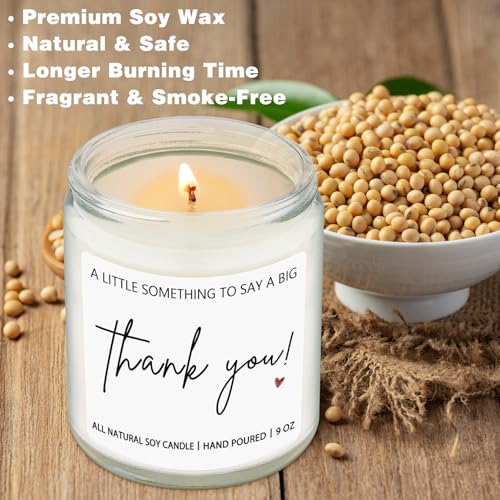 Thank You Hostess Gifts for Women, Funny Graduation Appreciation Gift for Friends Teacher Mom, Coworkers, Nurse, Employee, Boss- Lavender Scented Candles - style: THANK YOU