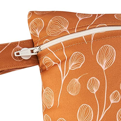 Happy Flute 3 Set Wet Bag Storage Bag Waterproof Washable for Baby | Travel Bags, Beach, Pool, Gym Bag for Swimsuits & Wet Clothes (Dandelion) - color: Dandelion