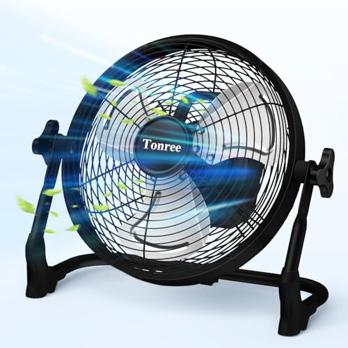 10" Rechargeable Battery Operated Floor Fan, Hi-Velocity Portable Battery Powered Fan, USB Phone Charge, 10-60 H Runtime, Quiet, Wireless, for Outdoor Home Gym Garage Barn Camping Travel - color: 10" Fan