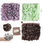 3 Pcs Soap Bar Loofah, 2 in 1 Bar Soap Loofah Pouch Can Hold Soap Effective Exfoliation for Bathing (Green+ Coffee Brown+ Purple) - style: Green+ Coffee Brown+ Purple