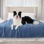 Luciphia Premium Fleece Dog Puppy Blanket Soft Pet Sherpa Calming Cat Blankets Throw for Small Medium Dog Cat(Haze Blue,57x40 inches) - color: Haze Blue, size: 57x40 inches