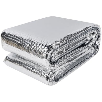 winemana Window Insulation Roll, 24IN x 20FT Reflective Heat Shield Bubble Film, Double-Sided Aluminum Foil Insulation, Weatherproof Garage Door Cover for Windows, RV, Basement, Winter & Summer - size: 24 in x 20 ft